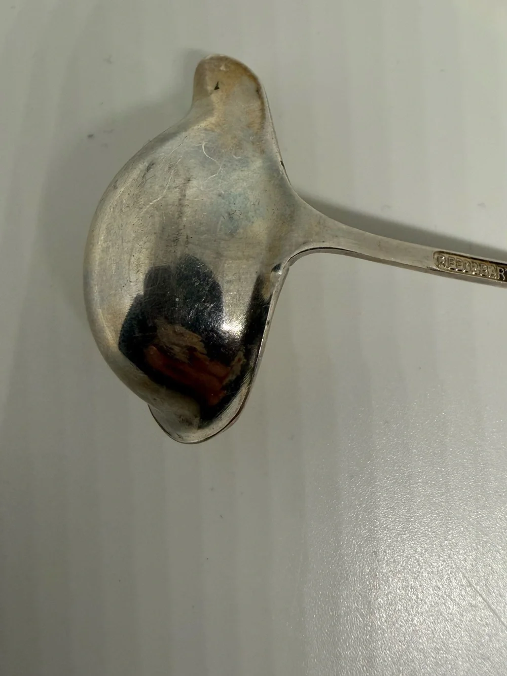 Vintage Reed & Barton Silverplate Floral Gravy Ladle – Ornate Rose Design